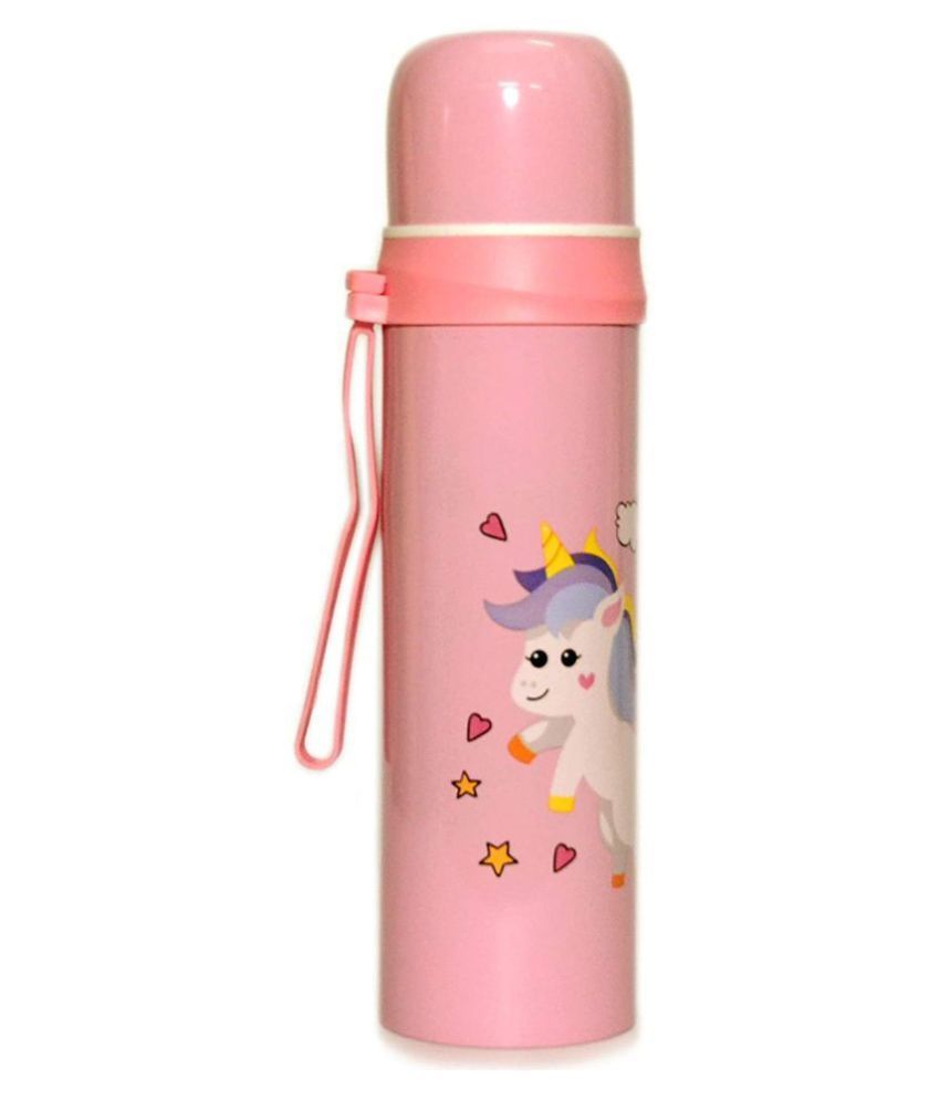 Cute Unicorn Character Insulated Steel Water Bottle Thermos Flask for ...