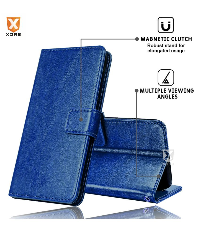 Realme 5s Flip Cover by XORB Blue Flip Covers Online at Low Prices