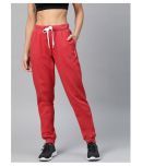 Alcis Maroon Cotton Blend Trackpants Single