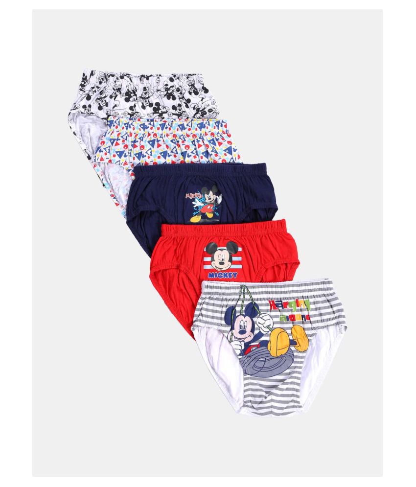     			Bodycare Kids Boys Assorted Mickey & Friends Printed Briefs Pack Of 5