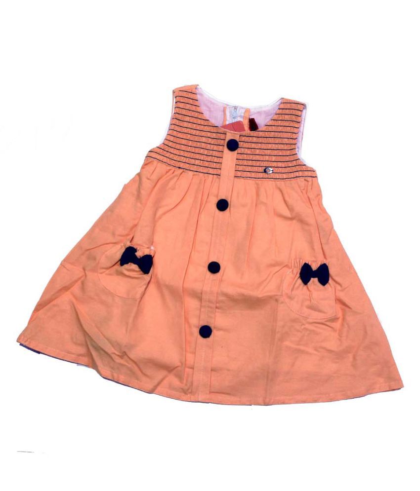 simple cotton frock for baby girl