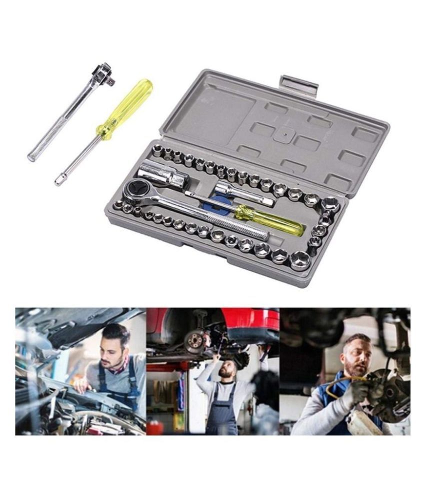 H.P.ent.40 In 1 Pcs Wrench Tool Kit & Screwdriver And Socket Set (MS