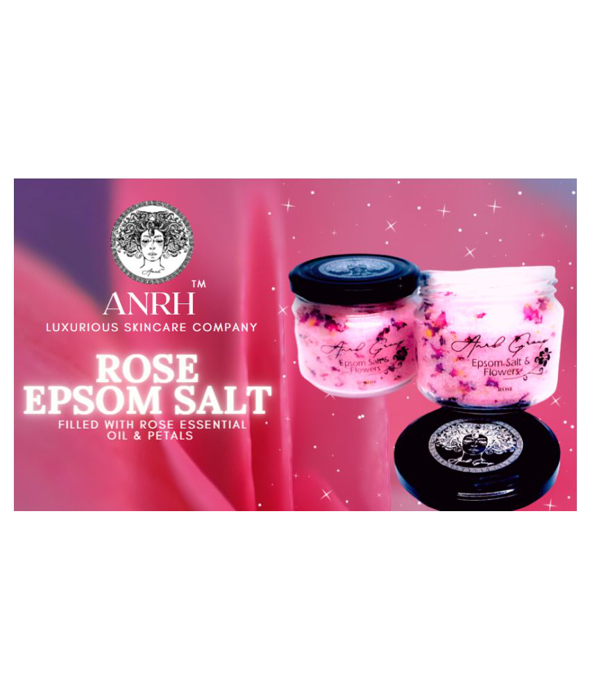 Anrh Group Epsom Salt Fine Mineral Rose Petals 300 g