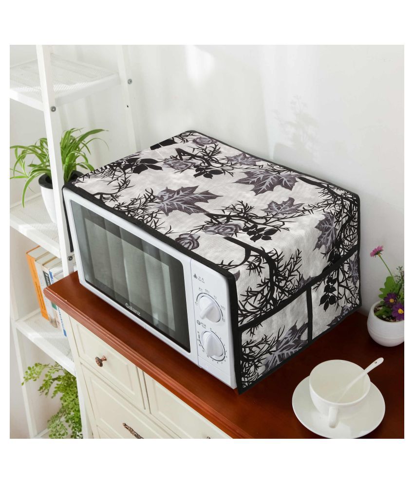     			E-Retailer Single Polyester Black Microwave Oven Cover - 26-28L
