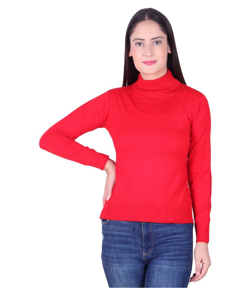     			Ogarti Acrylic Red Pullovers