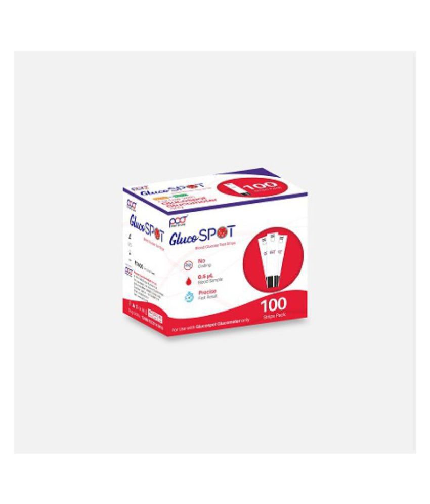     			POCTgluco Spot Sugar Test Strips(Pack of 100)