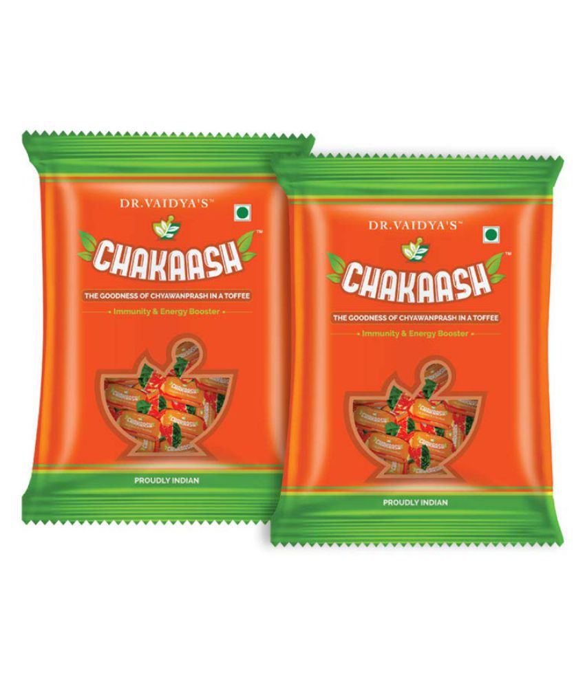 Dr Vaidyas's Chakaash - Chyawanprash Toffees Capsule 100 no.s Pack Of 2