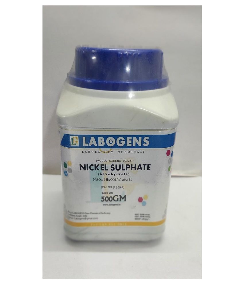     			NICKEL SULPHATE (hexahydrate) (CAS NO.10101-97-0) 500 GM