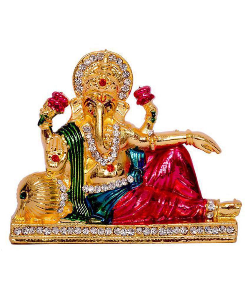     			SHRI SHAKTI kulin Brass Ganesha Idol 8 cms Pack of 1