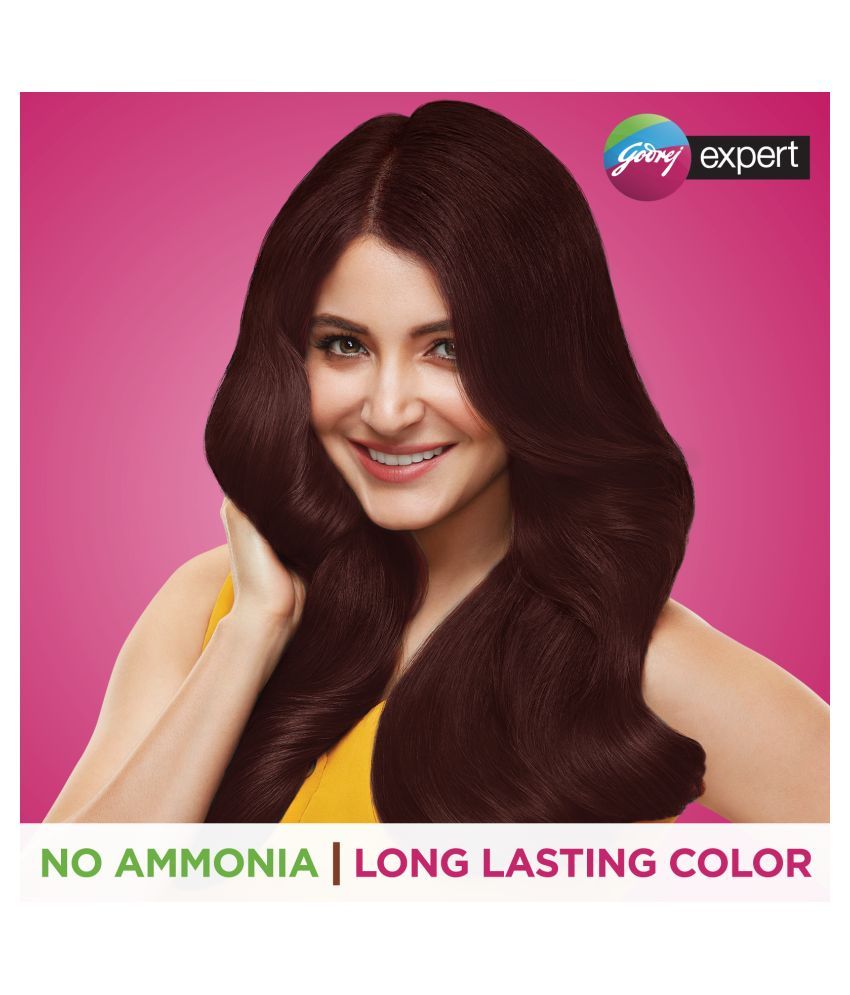Godrej Expert Rich Creme Hair Colour Dark Brown 4.06, Sachet, Pack of