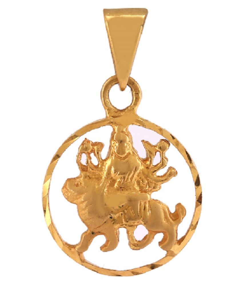 RATAN BAZAAR -Gold Pandant Duega Mata Rani (Locket)Without Chain ...