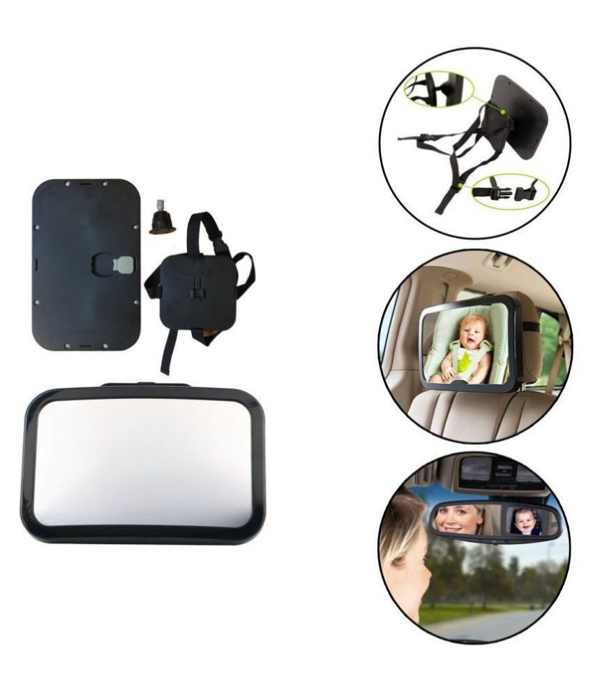     			Safe-O-Kid- High Quality, Car Essential Baby Safety Mirror-Rear View, 360 degree rotational view helps you keeping an eye on your baby while driving