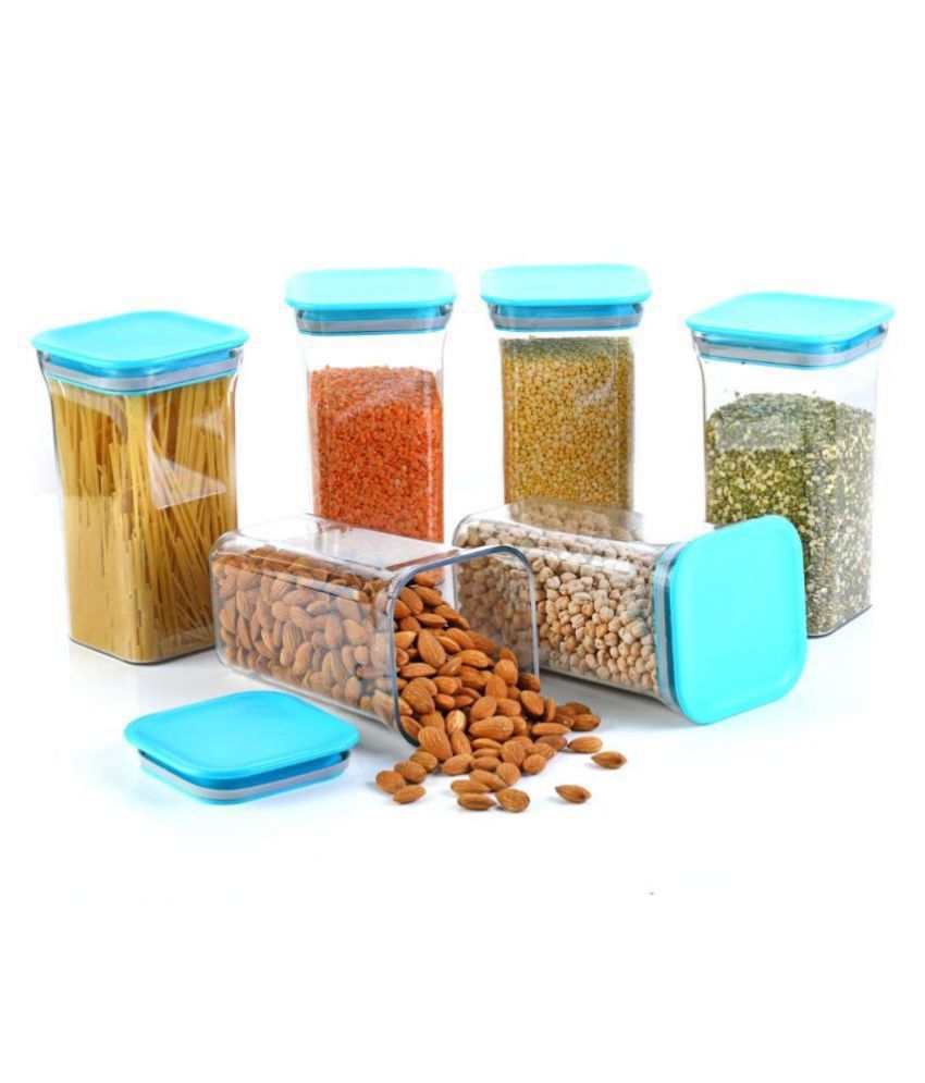     			Analog kitchenware Dal,Pasta,Grocery Polyproplene Food Container Set of 6 1100 mL