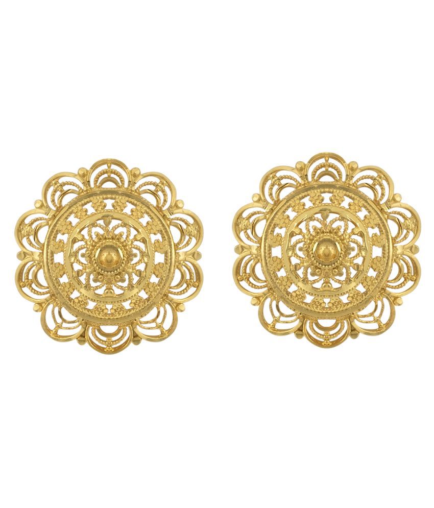     			Spargz Floral Daily Brass Gold Plated
