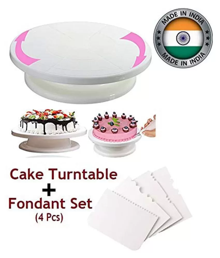 Buy Godskitchen 12 Stainless Steel Top Rotating Turntable Stand Perfect  for Decorating and Frosting Cakes  Cake Turntable Revolving Cake Stand   Decorate Your Favorite Cakes  12x5x12 Online at Low Prices