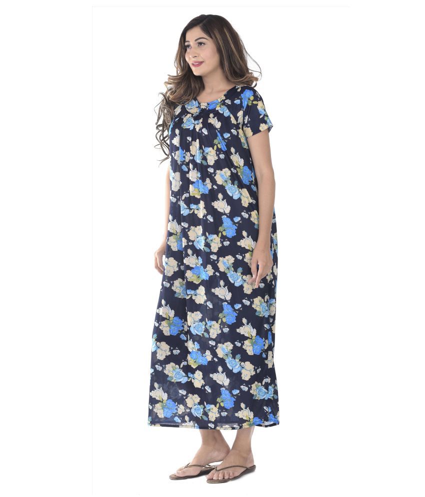 Buy Rajeraj Satin Nighty And Night Gowns Multi Color Online At Best Prices In India Snapdeal 