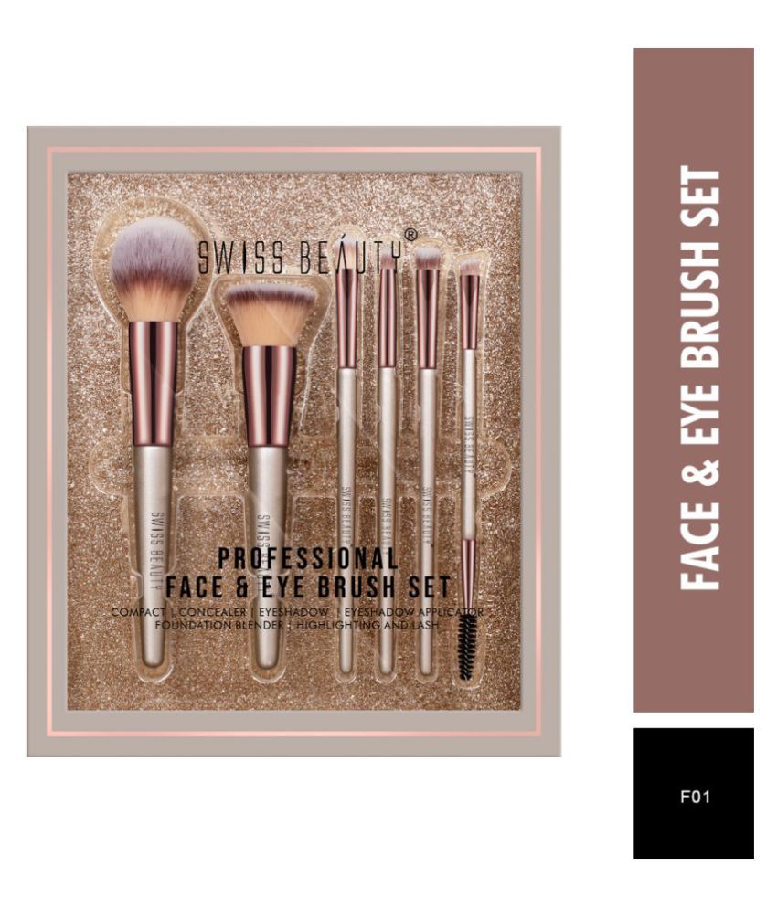 Buy Swiss Beauty Professional Eye  Face Brush Set, 6pcs Online at Best  Price in India - Snapdeal