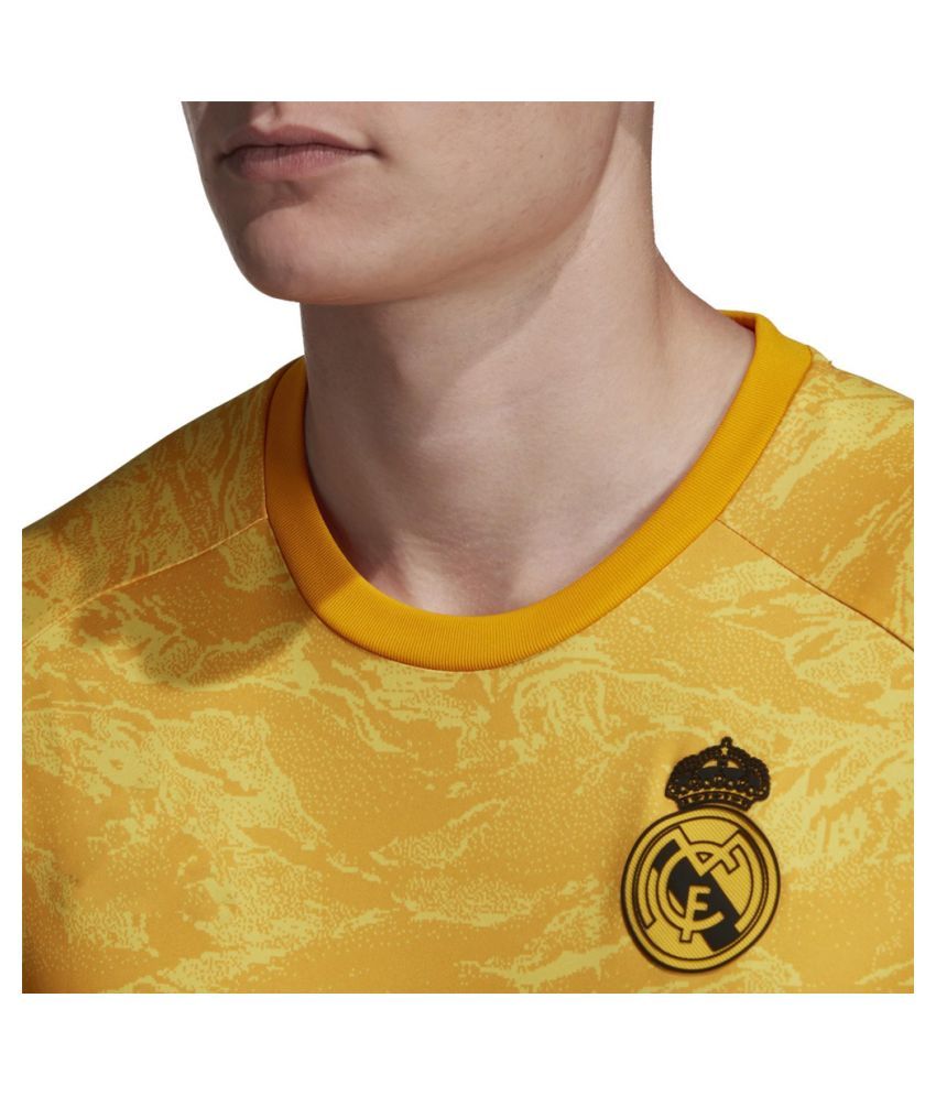 Real Madrid Yellow Polyester Jersey - Buy Real Madrid Yellow Polyester ...