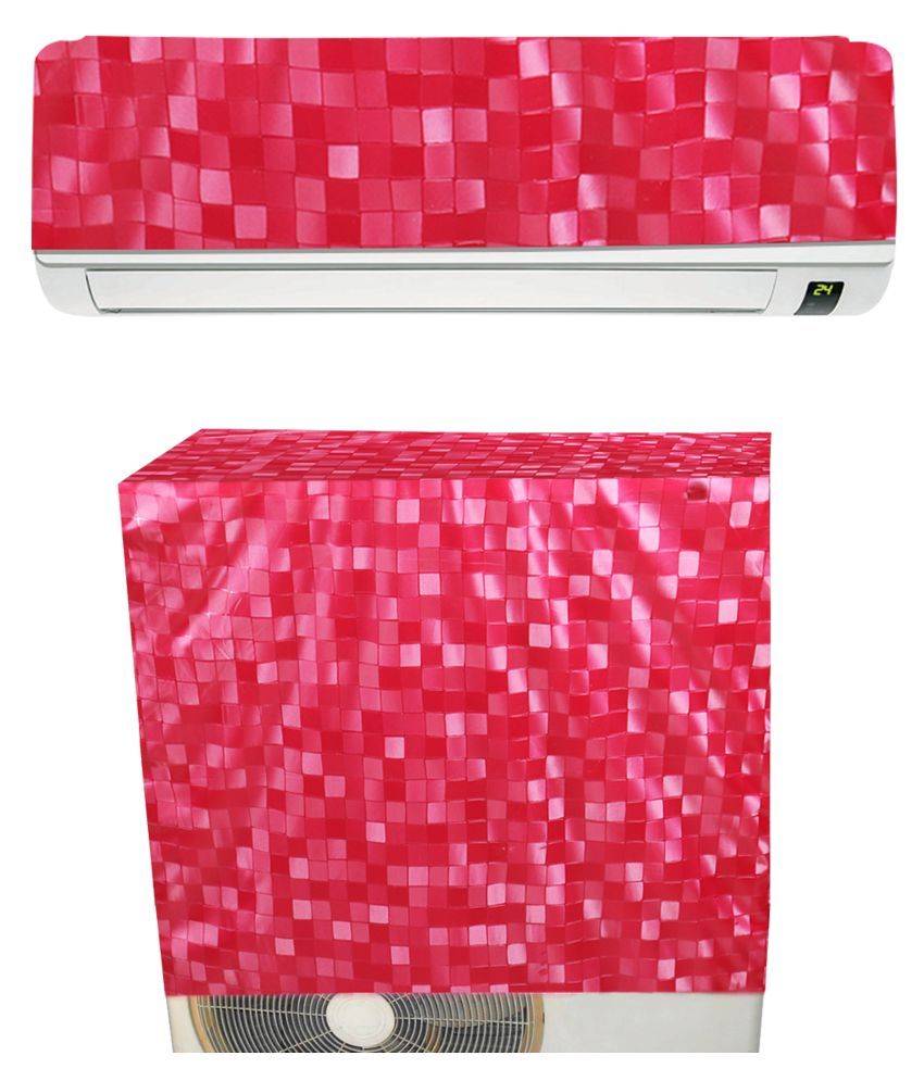     			E-Retailer Single PVC Red AC Cover for Split AC