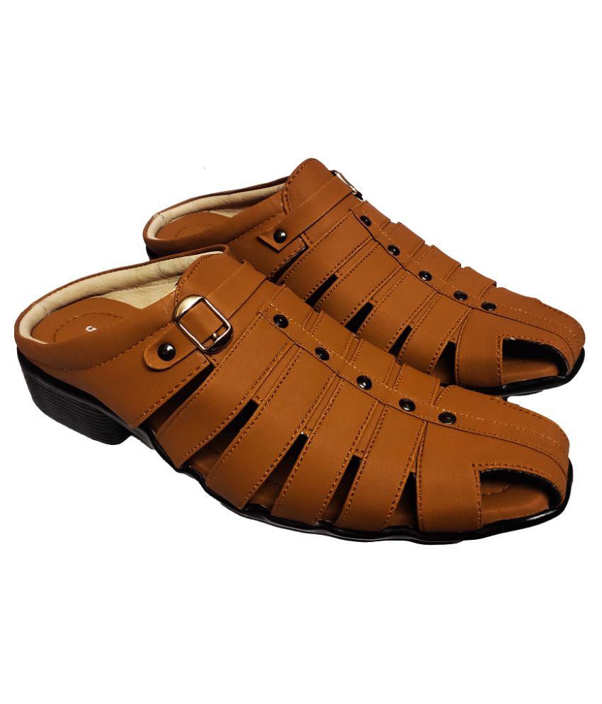 RAGE GAZE Beige Synthetic Leather Sandals Price in India- Buy RAGE GAZE Beige Synthetic Leather 