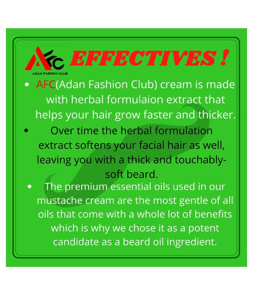 Adan Fashion Club Mustache Growth Beard Cream 100 g Buy Adan Fashion