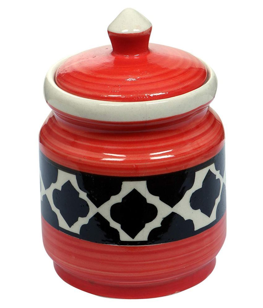 RAJ ROYAL Mughal Art Ceramic Pottery Hand Painted Cornichon Crockery