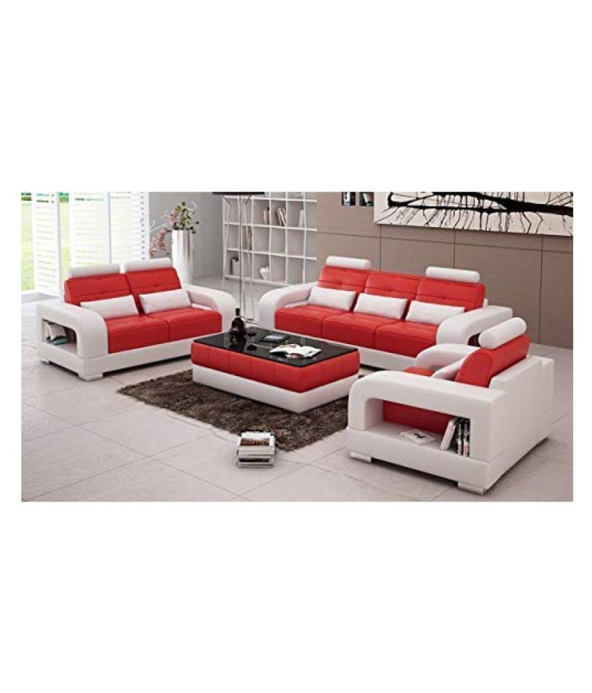 SHOPEE BAZAAR Premium Sofa Set for Living and Dining Hall 3+1+1+Center Table Free