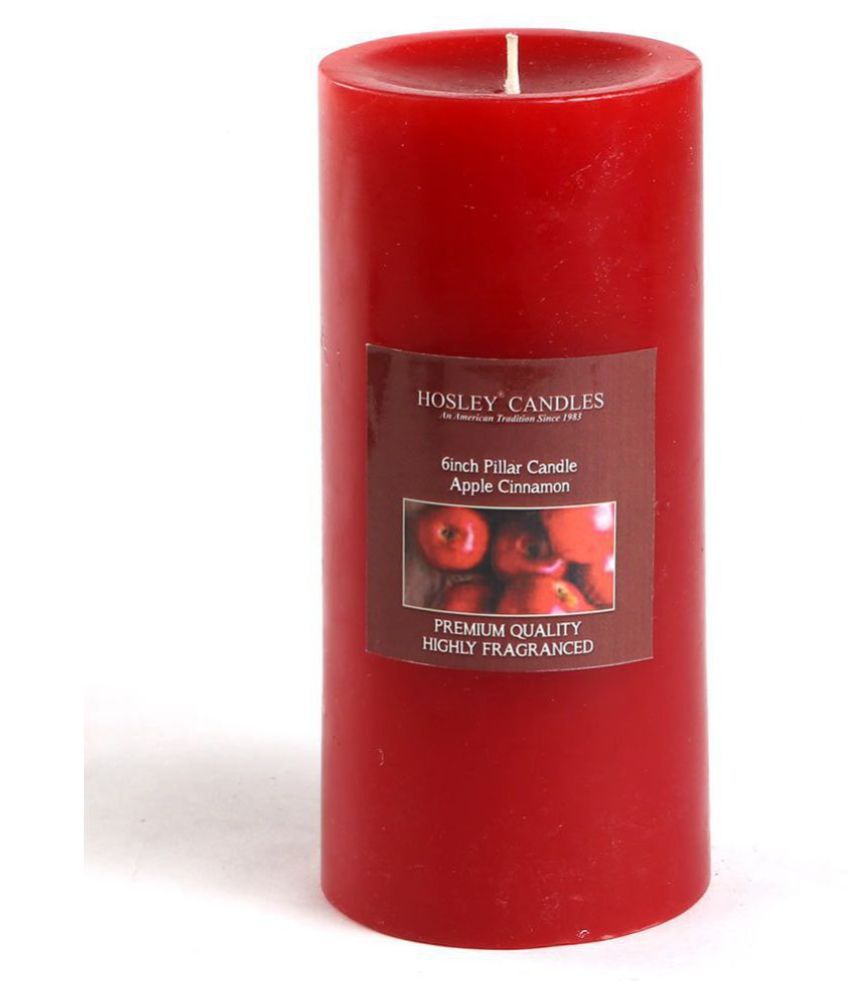    			Hosley Red Pillar Candle - Pack of 1