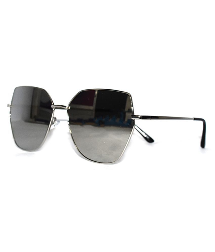 Elysianmart Silver Rectangle Sunglasses ( EM060021203 ) Buy