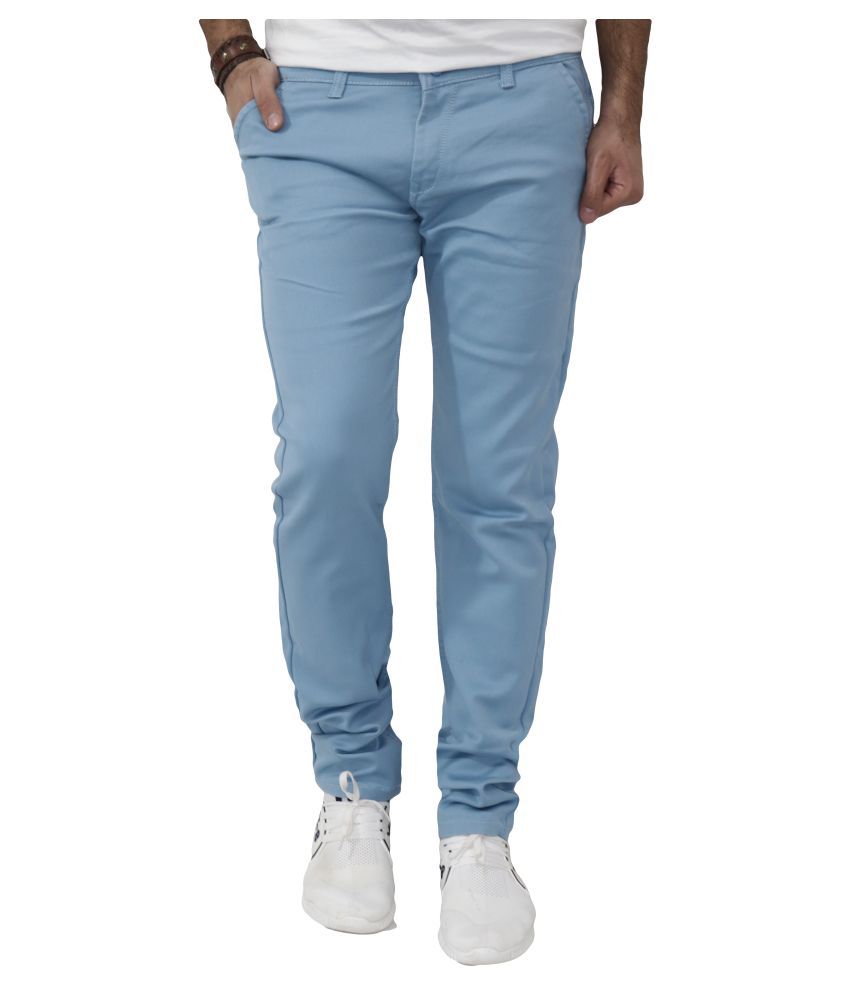     			Urban Legends Light Blue Regular Fit Jeans