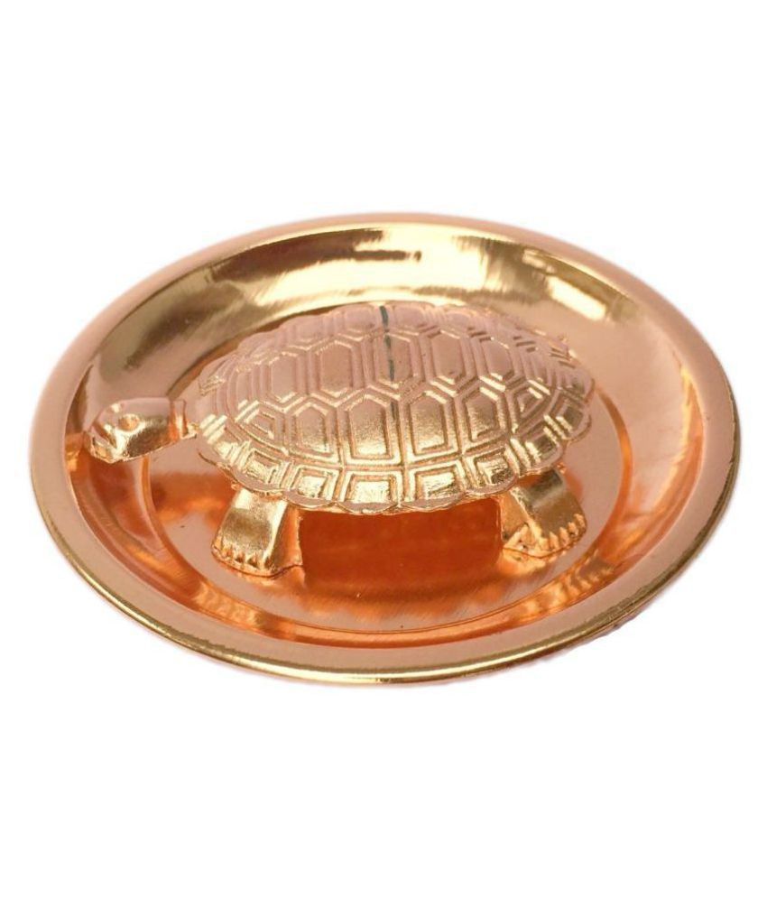     			BHAUNE RETAILS Copper Fengshui Tortoise/Turtle (For Good Luck) With Copper Plate