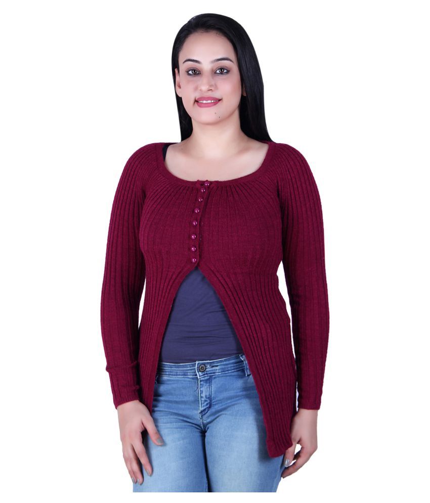     			Ogarti Woollen Shrugs - Purple