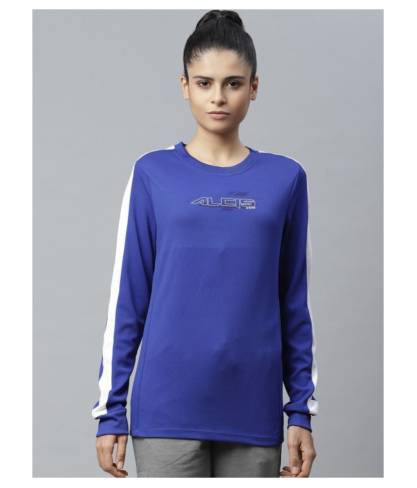     			Alcis - Blue Polyester Women's Sweatshirt