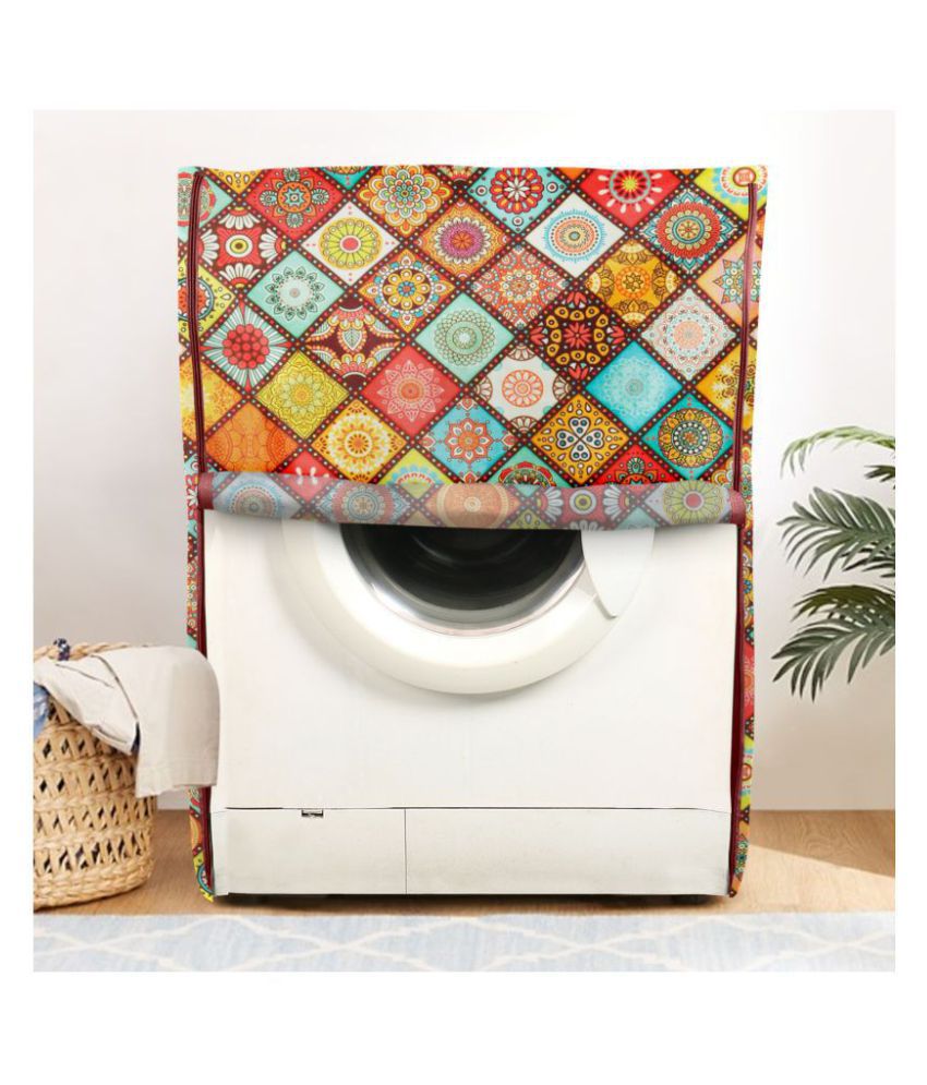     			E-Retailer Single Polyester Multi Washing Machine Cover for Universal 7 kg Front Load