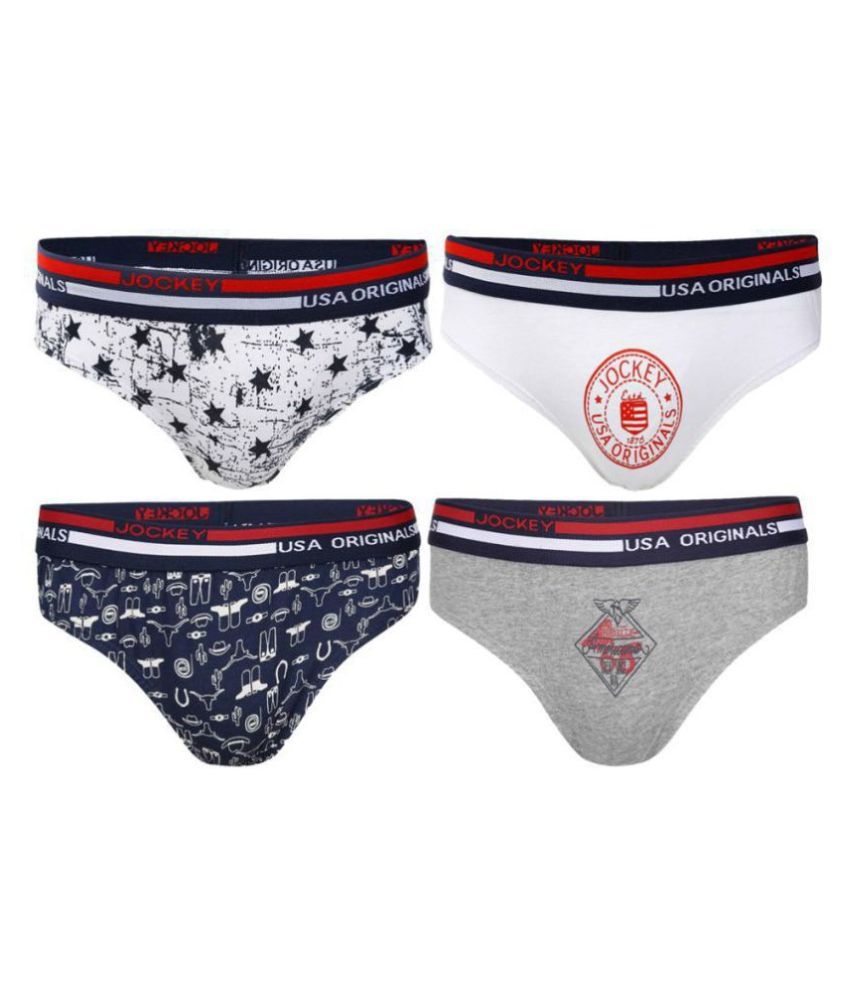 JOCKEY USA Originals Assorted Printed Pack of 4 Buy JOCKEY USA