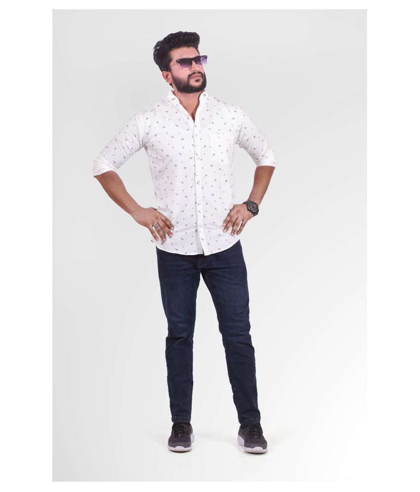 cotton king white shirt