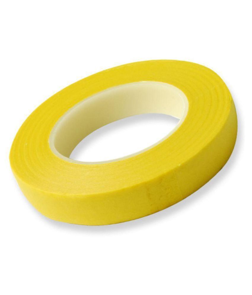     			Vardhman - Other Floral Cloth Tape Yellow Color (Pack of 1)