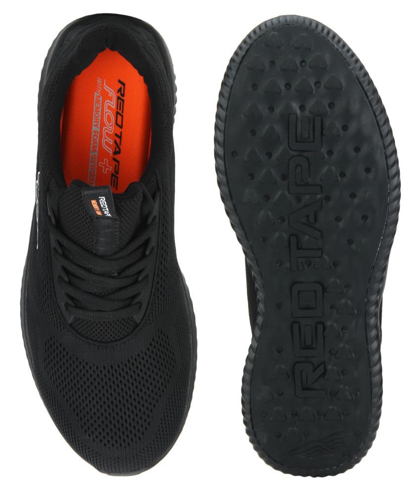 red tape black running shoes