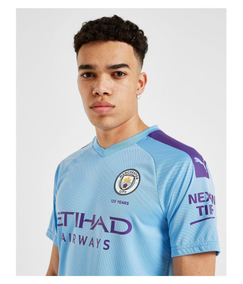 Manchester City F C Sky Blue Polyester Jersey - Buy Manchester City F C