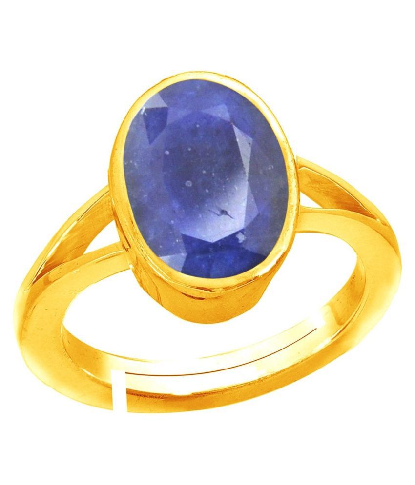 Natural Certified Blue Sapphire Neelam Ring for Men and Women: Buy ...