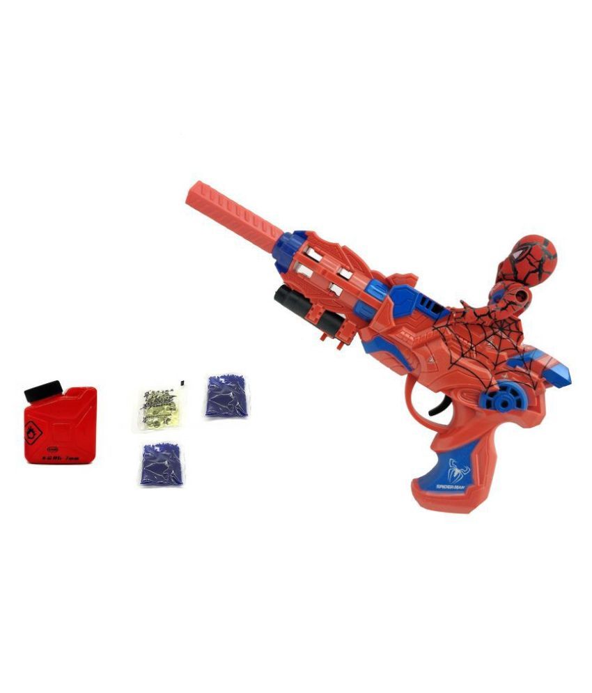 Soft Bullet Action Figure Gun Toy with Crystal Ball and Laser Light