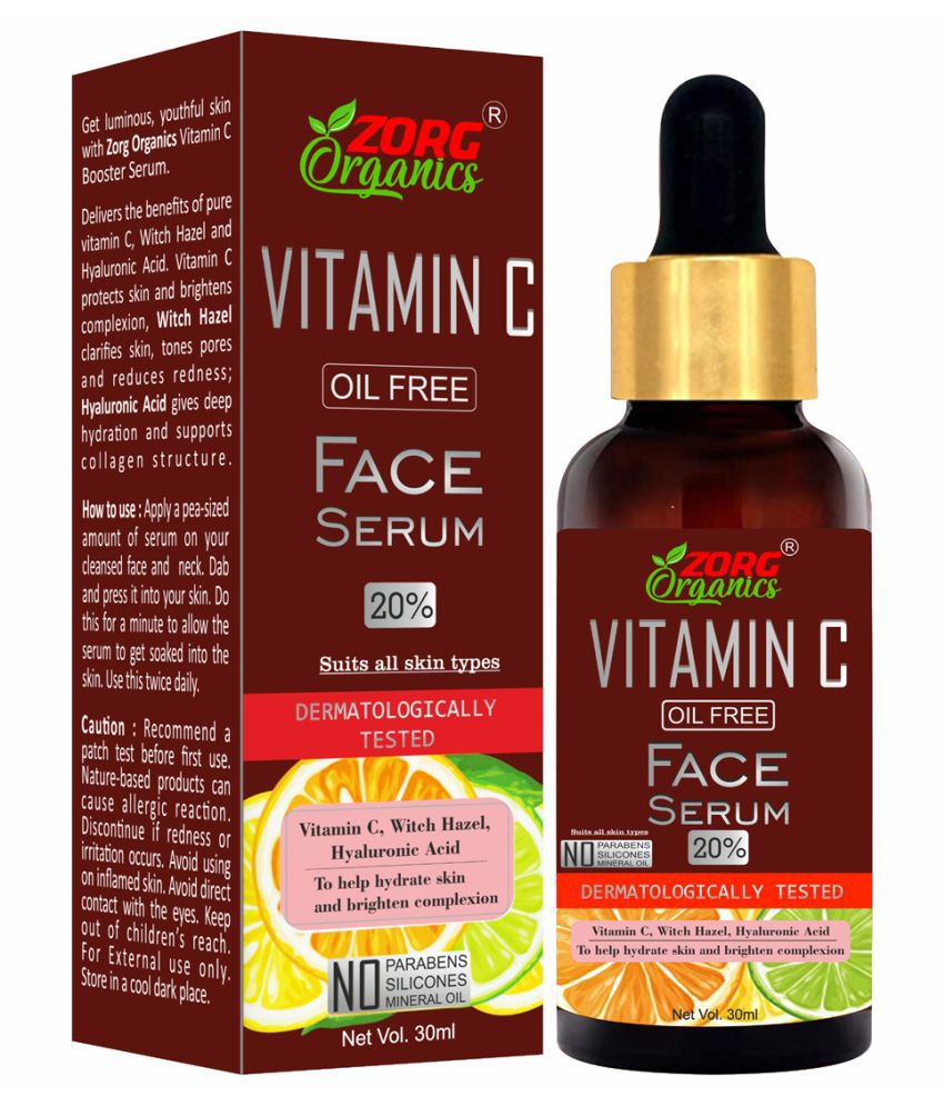     			Zorg Organics Vitamin C Serum - Anti Wrinkle & Anti Ageing Face Serum Face Serum 30 mL