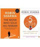 COMBO OF 2 Books, The 5 AM Club: Own Your Morning, Elevate Your Life+The Monk Who Sold His Ferrari (Paperback, Robin Sharma)