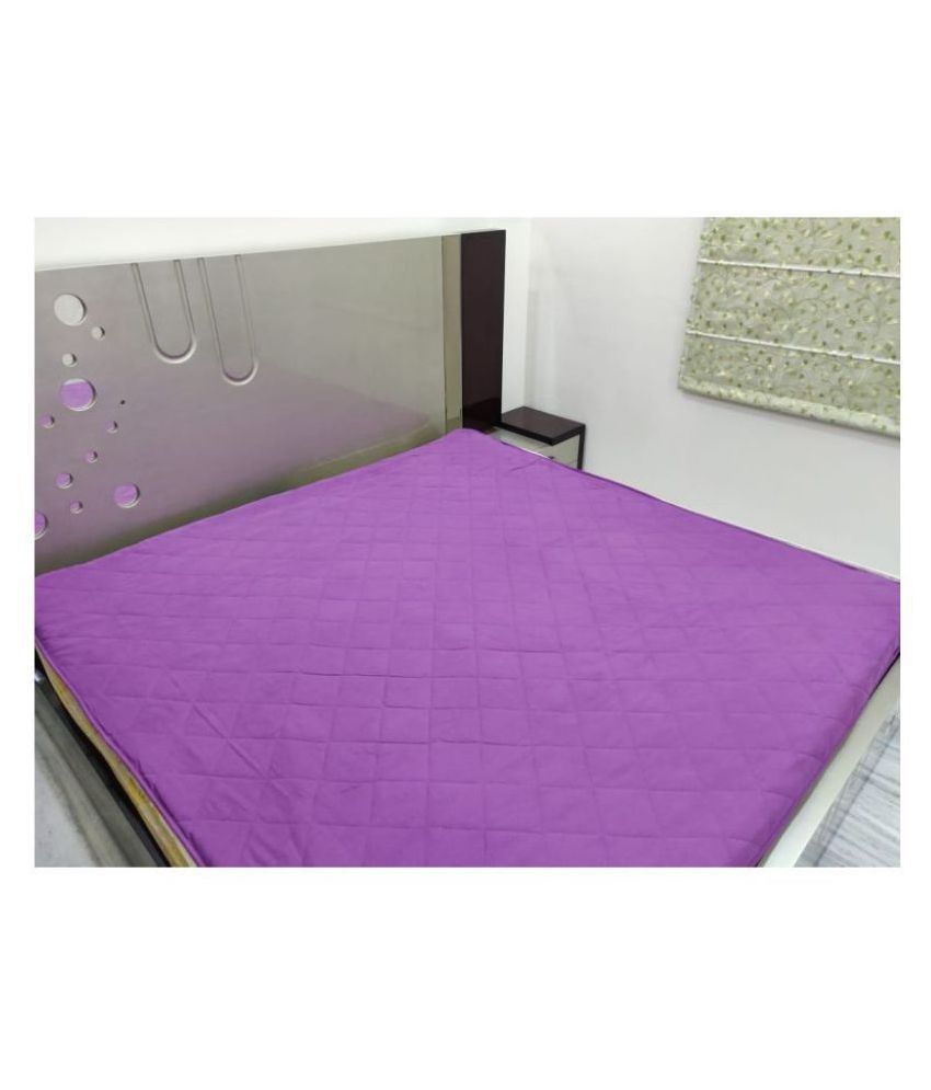 KS21 Homes Purple Cotton Mattress Protector Buy KS21 Homes Purple