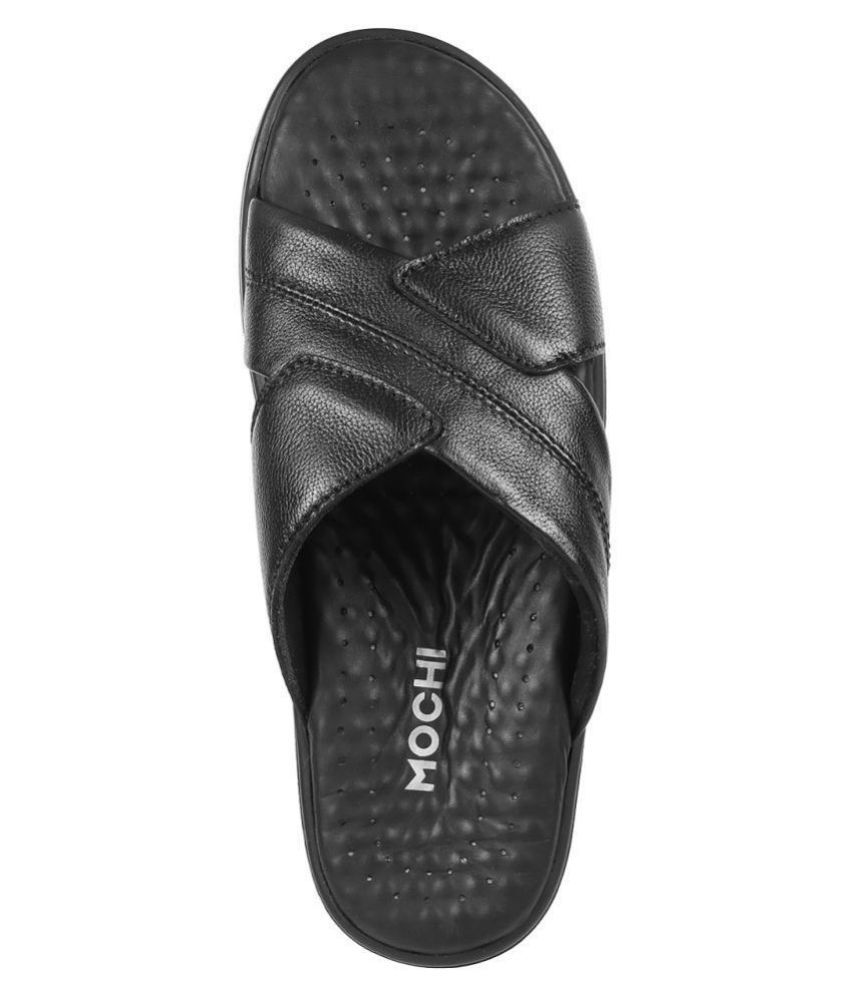 Mochi Black Daily Slippers Price in India- Buy Mochi Black Daily Slippers Online at Snapdeal