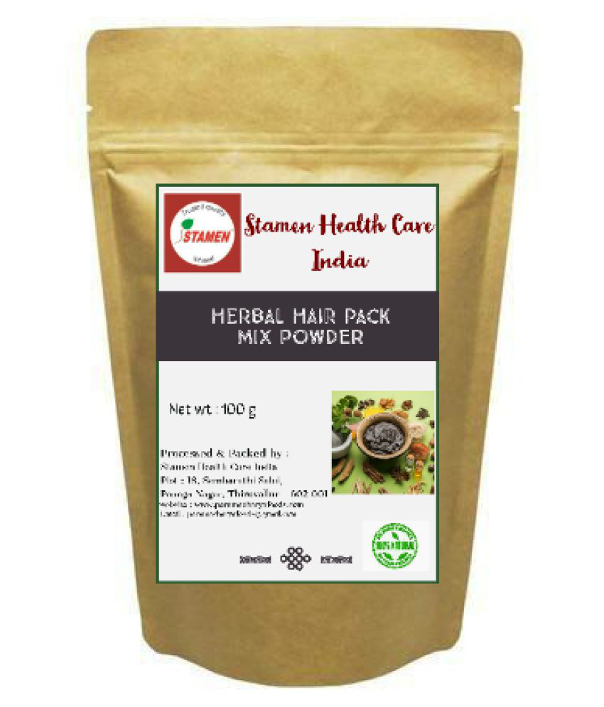 Stamen Health Care India Herbal Hair Pack Mix Powder Hair Mask 100 g: Buy  Stamen Health Care India Herbal Hair Pack Mix Powder Hair Mask 100 g at  Best Prices in India - Snapdeal
