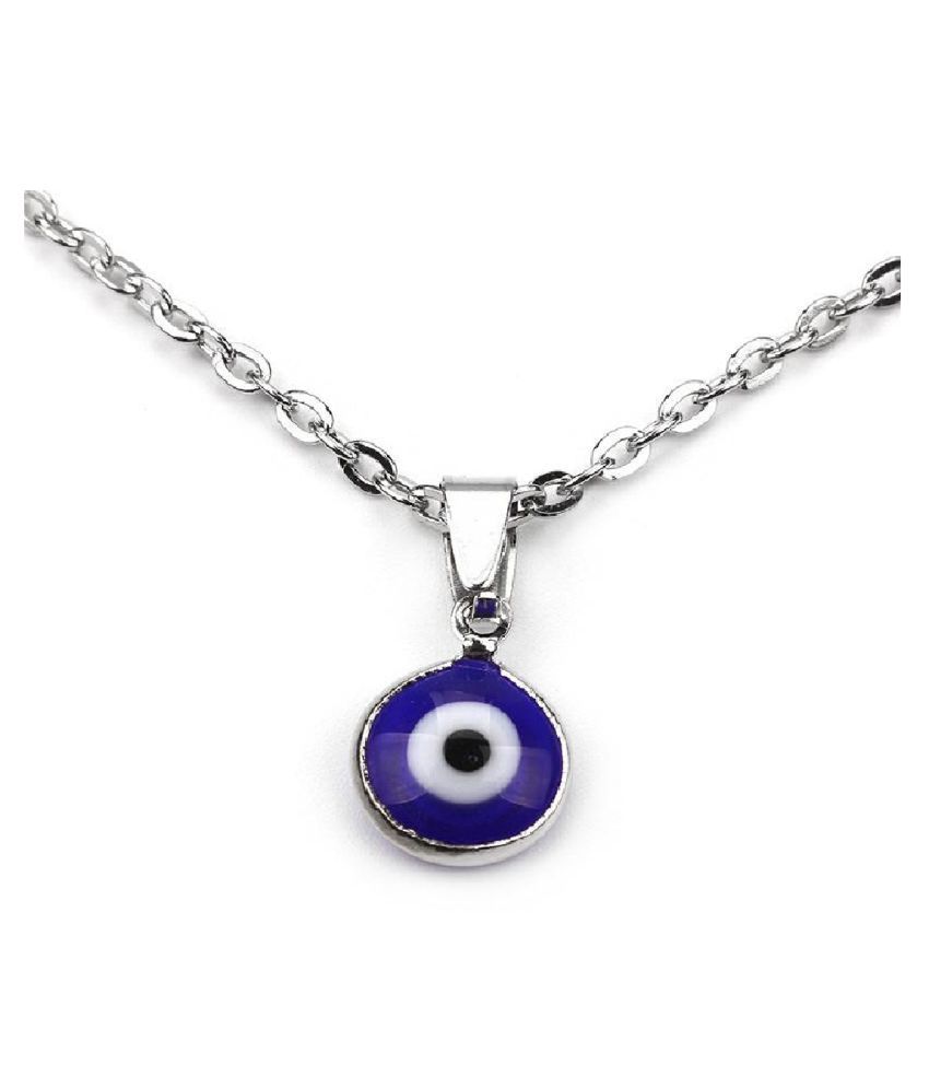 Evil Eye Protection pendant silver for Girls & Women without chain by