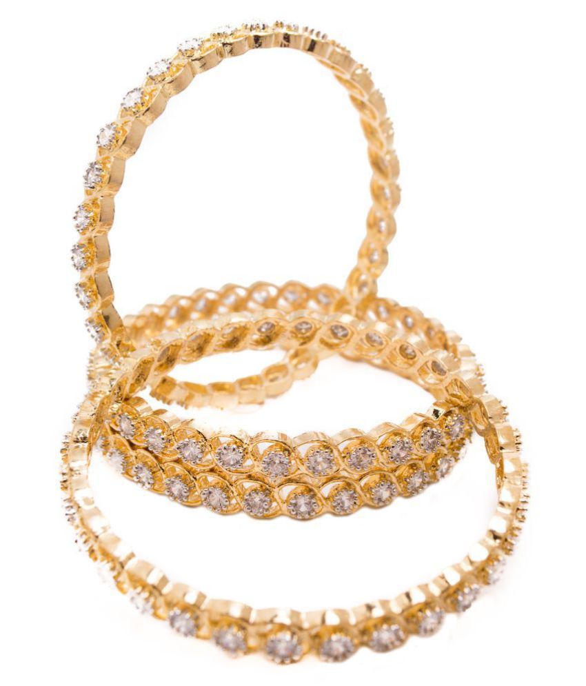 Manikya Traditional Bengali Bangles Copper with 24ct Gold Plated (No