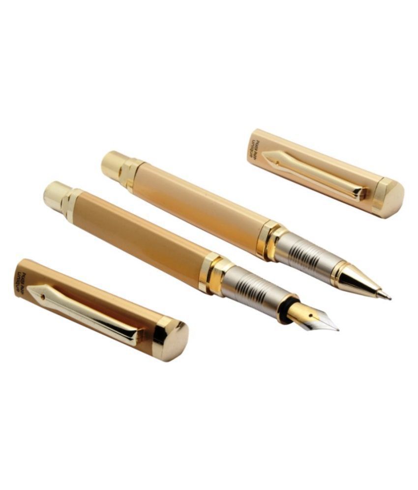Srpc - Gold Medium Line Fountain Pen (Pack of 2)
