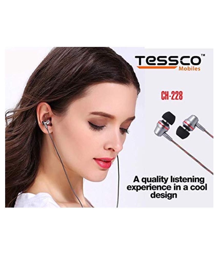 Tessco TESCOCH228HNDSFRUNVBLK On Ear Wired With Mic Headphones